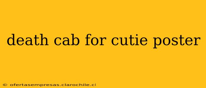 death cab for cutie poster