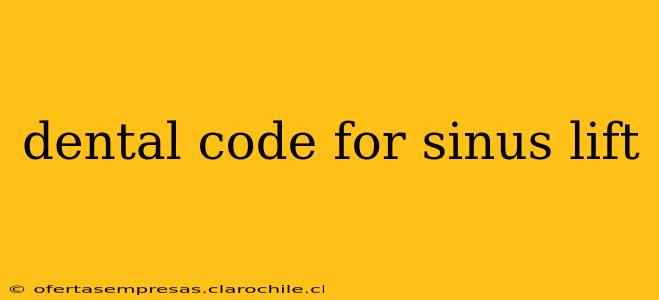 dental code for sinus lift