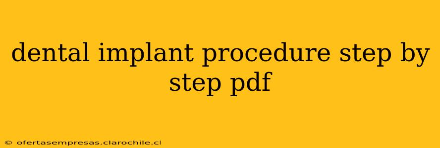 dental implant procedure step by step pdf