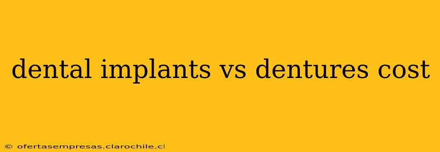 dental implants vs dentures cost