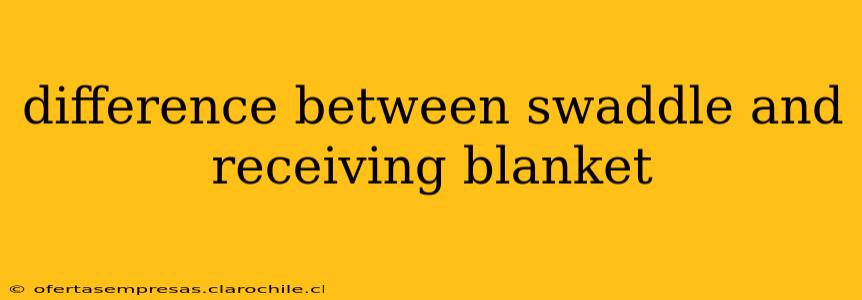 difference between swaddle and receiving blanket