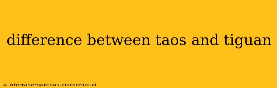 difference between taos and tiguan