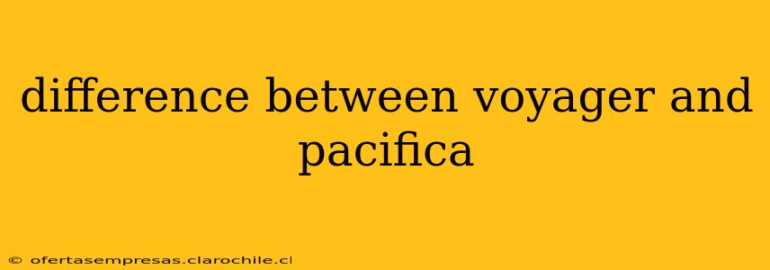 difference between voyager and pacifica
