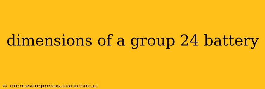 dimensions of a group 24 battery