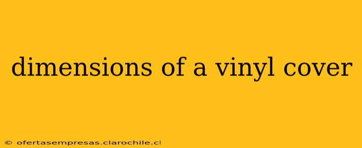 dimensions of a vinyl cover