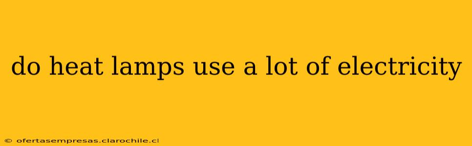 do heat lamps use a lot of electricity