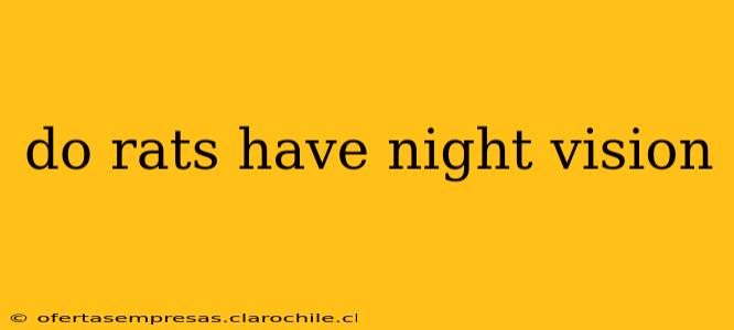 do rats have night vision