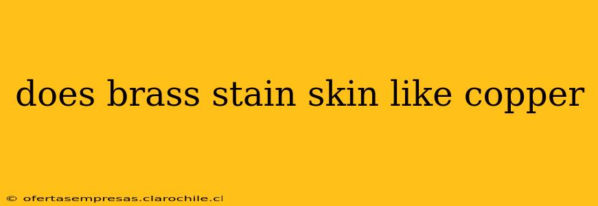 does brass stain skin like copper