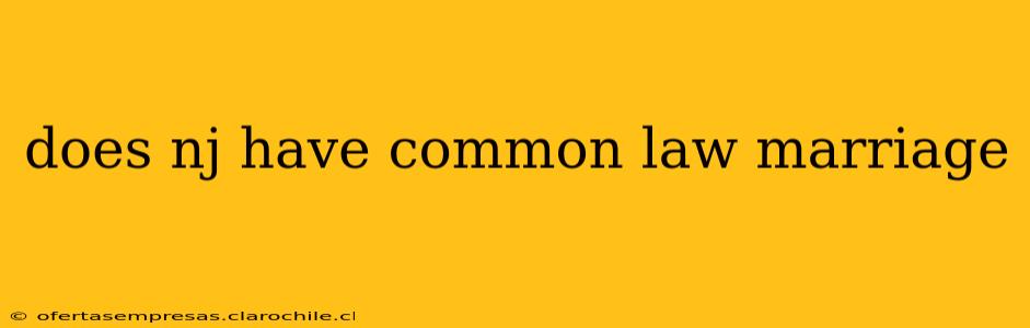 does nj have common law marriage