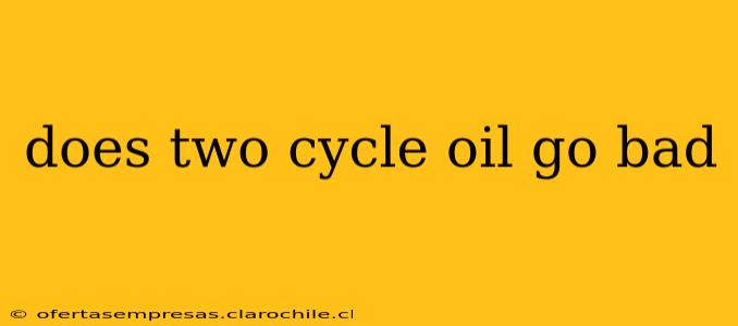 does two cycle oil go bad