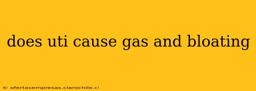does uti cause gas and bloating