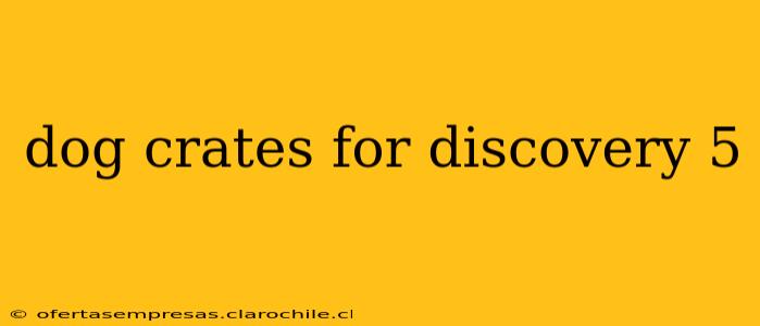 dog crates for discovery 5