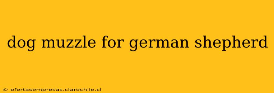 dog muzzle for german shepherd