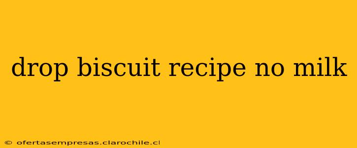 drop biscuit recipe no milk