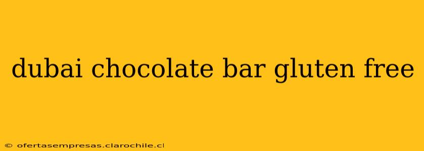 dubai chocolate bar gluten free