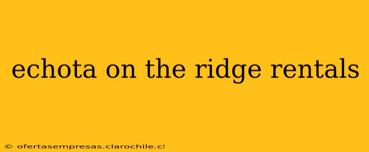 echota on the ridge rentals