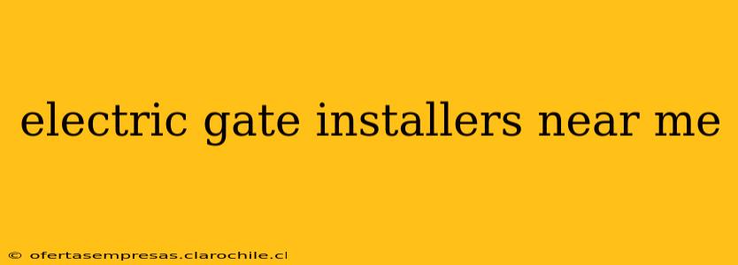 electric gate installers near me