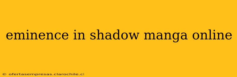 eminence in shadow manga online