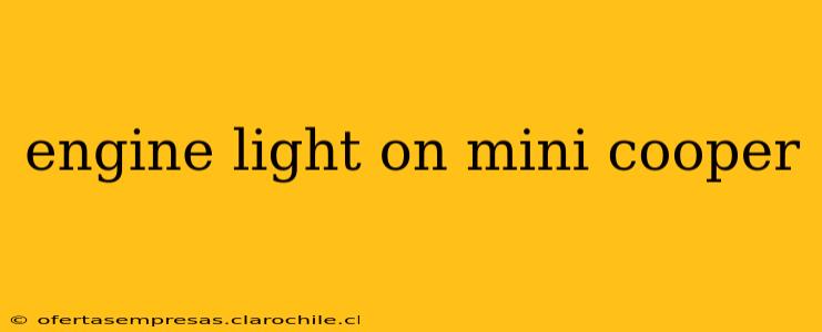 engine light on mini cooper