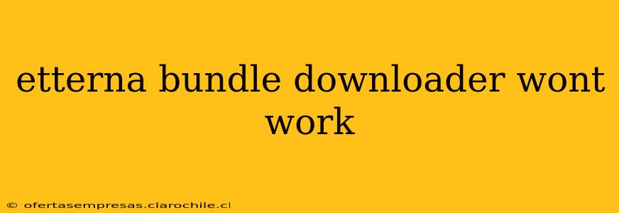 etterna bundle downloader wont work