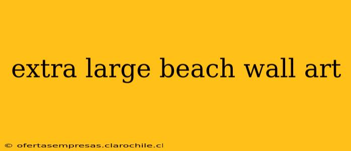 extra large beach wall art