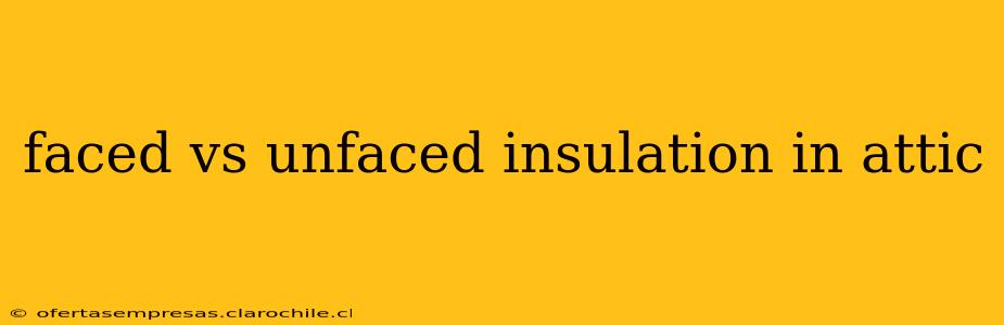 faced vs unfaced insulation in attic