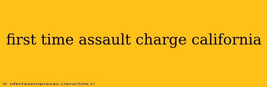 first time assault charge california