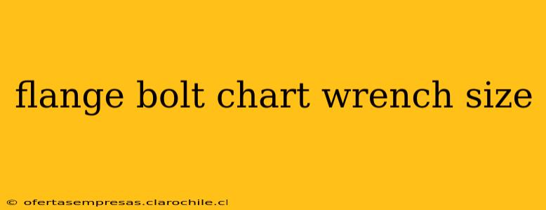 flange bolt chart wrench size