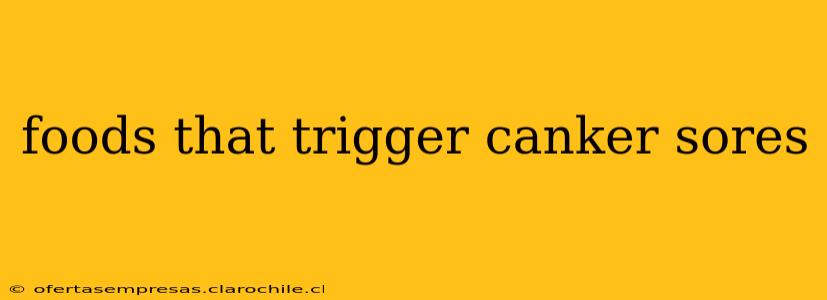 foods that trigger canker sores