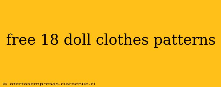 free 18 doll clothes patterns