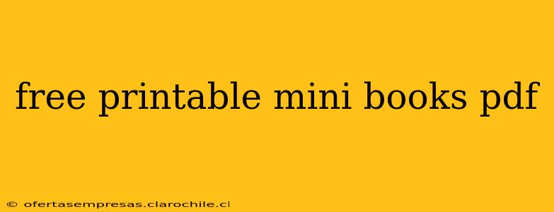 free printable mini books pdf