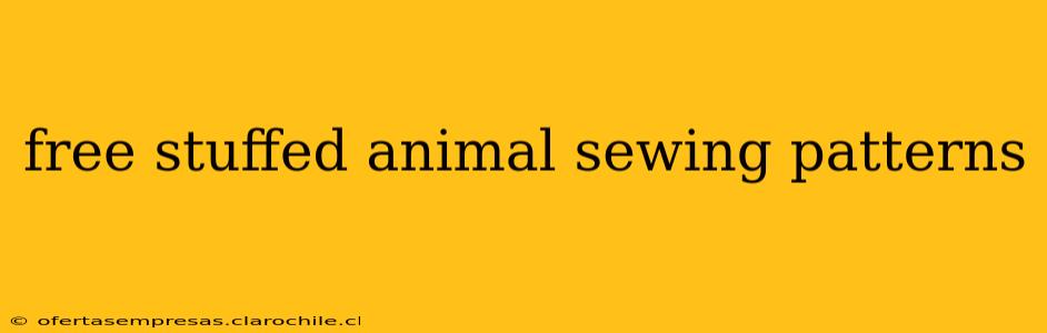 free stuffed animal sewing patterns