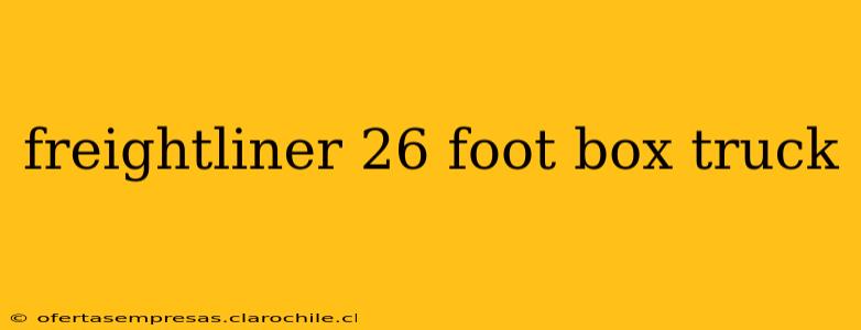 freightliner 26 foot box truck