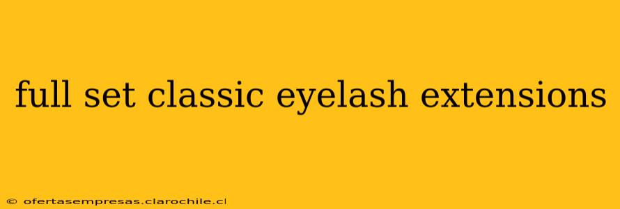 full set classic eyelash extensions