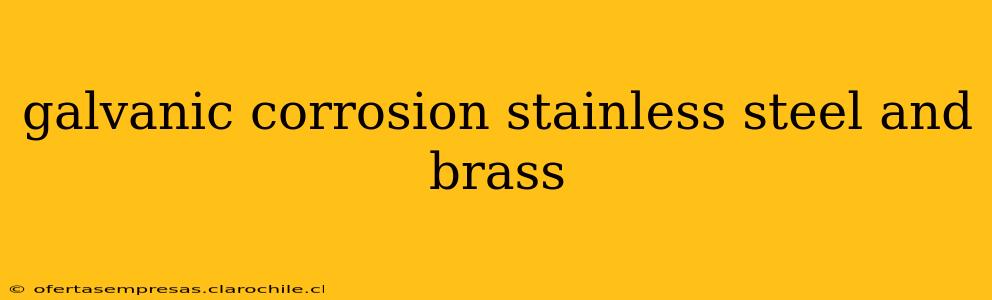 galvanic corrosion stainless steel and brass