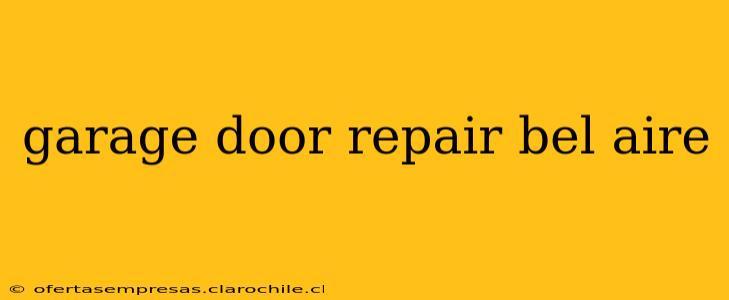 garage door repair bel aire