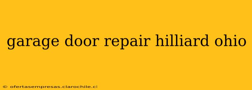 garage door repair hilliard ohio