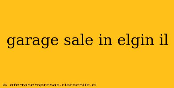 garage sale in elgin il