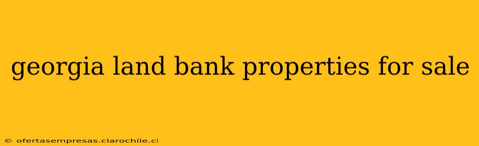 georgia land bank properties for sale