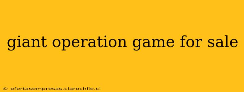giant operation game for sale
