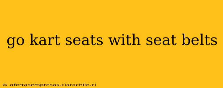 go kart seats with seat belts