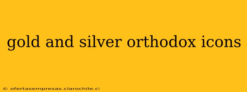 gold and silver orthodox icons