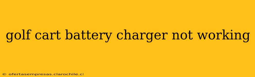 golf cart battery charger not working