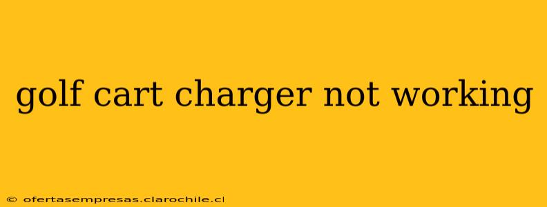 golf cart charger not working