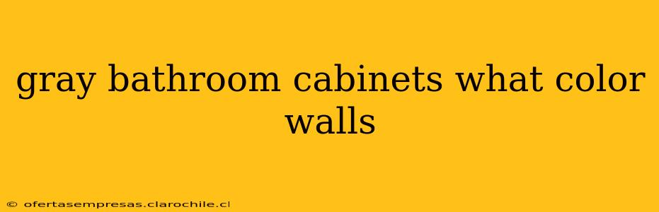 gray bathroom cabinets what color walls