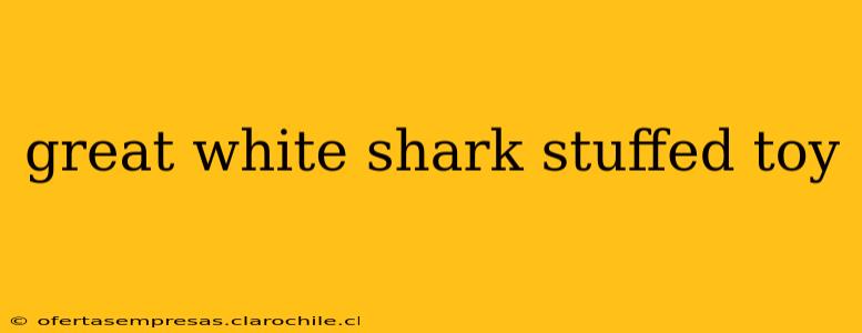 great white shark stuffed toy