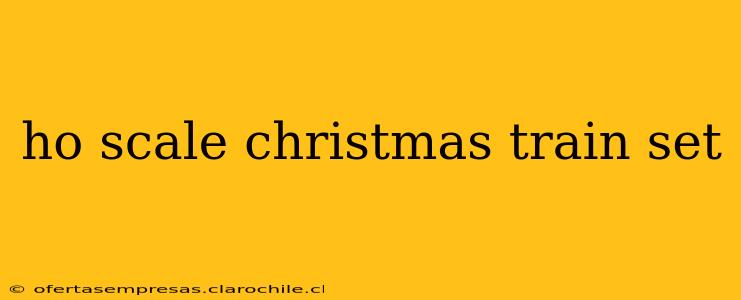 ho scale christmas train set