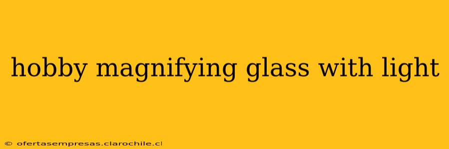 hobby magnifying glass with light