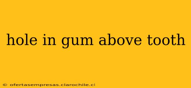 hole in gum above tooth
