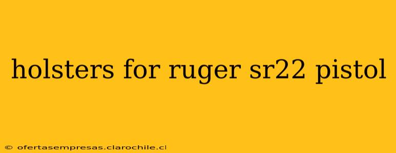 holsters for ruger sr22 pistol